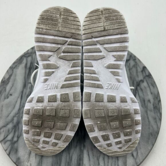 Nike Air Max Thea Shoe Womens 6 Triple White Low Top Lace Up Running Sneakers - Picture 7 of 12